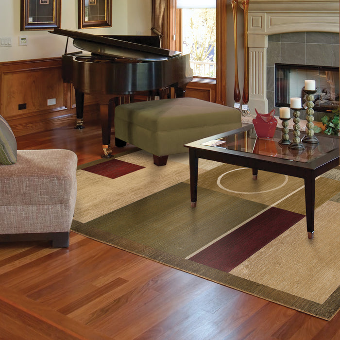 Oriental Weavers Generations 1987G Green/ Brown 6'7"" x 9'1"" Indoor Area Rug G1987G200285ST