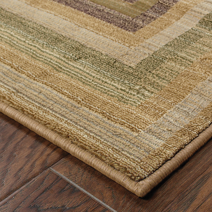 Oriental Weavers Generations 281J2 Beige/ Green 6'7"" x 9'1"" Indoor Area Rug G281J2200285ST