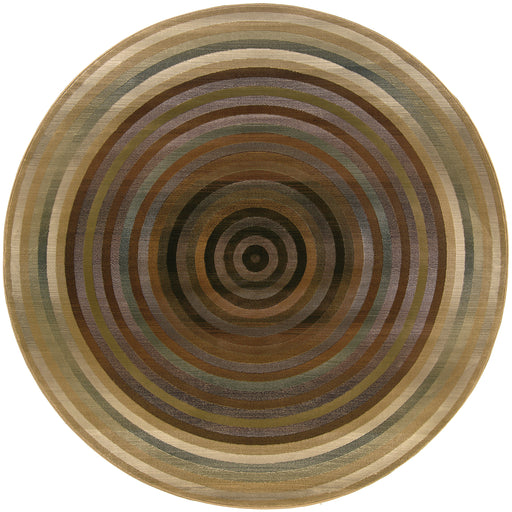 Oriental Weavers Generations 281J2 Beige/ Green 8' Round Indoor Area Rug G281J2240240ST