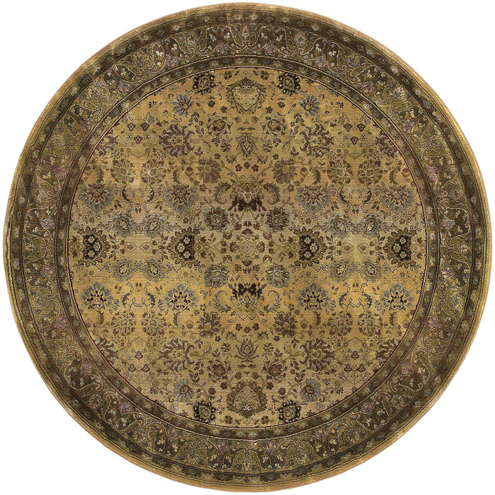 Oriental Weavers Generations 3434J Beige/ Green 8' Round Indoor Area Rug G3434J240240ST
