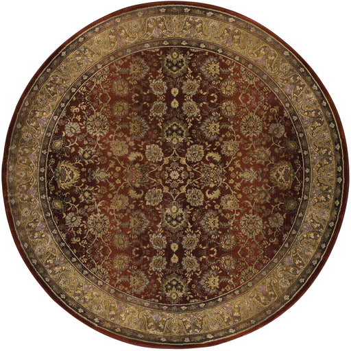Oriental Weavers Generations 3434R Red/ Beige 8' Round Indoor Area Rug G3434R240240ST