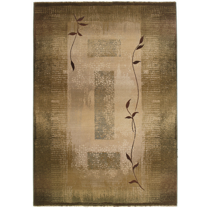 Oriental Weavers Generations 544G1 Green/ Beige 6'7"" x 9'1"" Indoor Area Rug G544G1200285ST