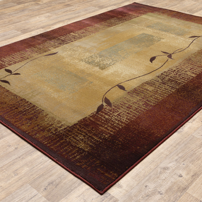 Oriental Weavers Generations 544X1 Red/ Beige 6'7"" x 9'1"" Indoor Area Rug G544X1200285ST