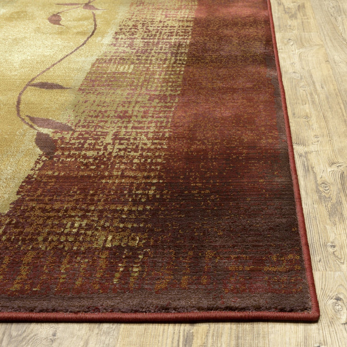 Oriental Weavers Generations 544X1 Red/ Beige 8' Square Indoor Area Rug G544X1240240SQ