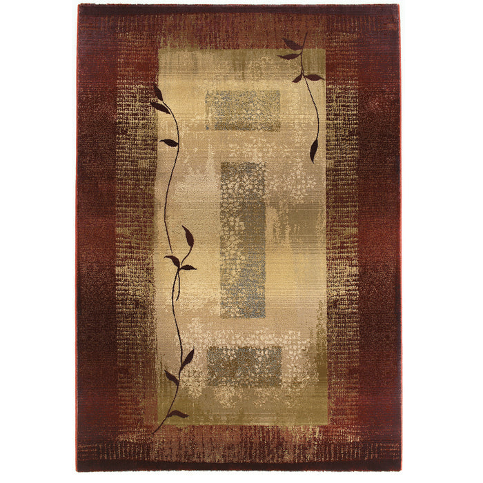 Oriental Weavers Generations 544X1 Red/ Beige 6'7"" x 9'1"" Indoor Area Rug G544X1200285ST