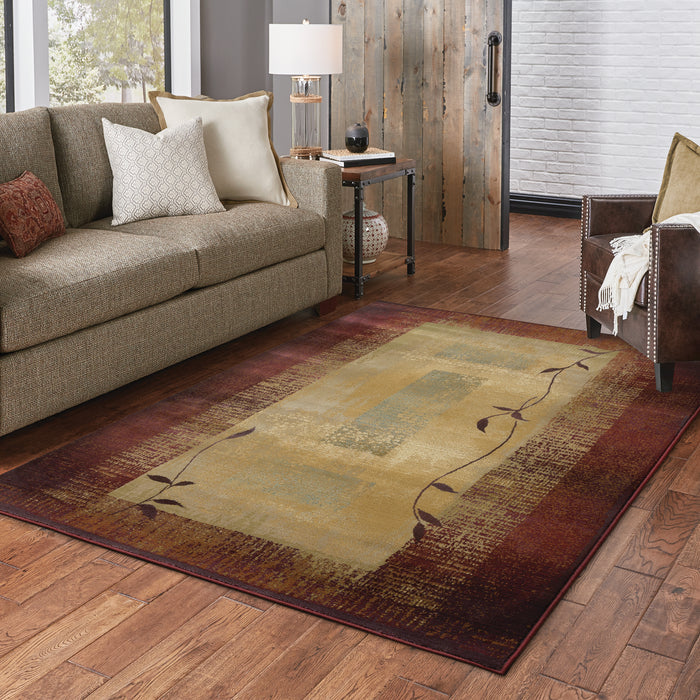 Oriental Weavers Generations 544X1 Red/ Beige 6'7"" x 9'1"" Indoor Area Rug G544X1200285ST