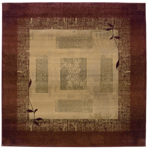 Oriental Weavers Generations 544X1 Red/ Beige 8' Square Indoor Area Rug G544X1240240SQ