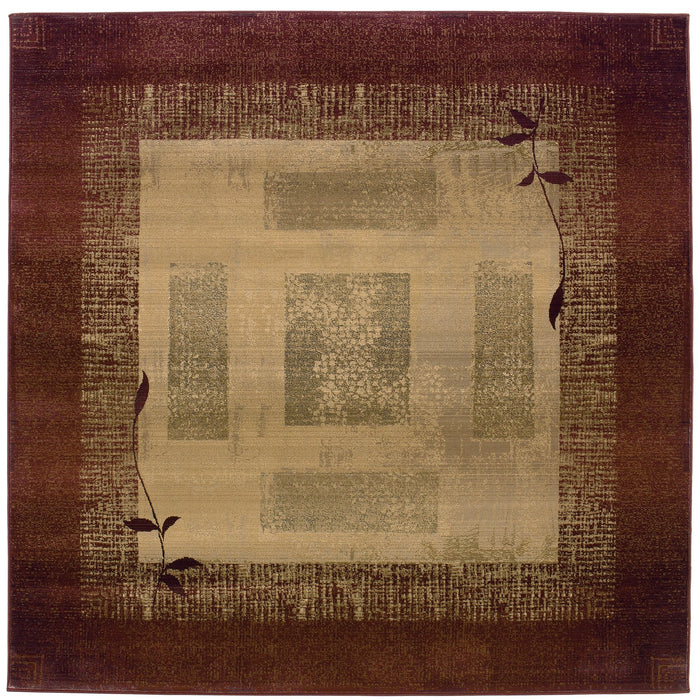 Oriental Weavers Generations 544X1 Red/ Beige 8' Square Indoor Area Rug G544X1240240SQ