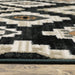 Oriental Weavers Georgia 605F0 Charcoal/ Ivory 9'10"" x 12'10"" Indoor Area Rug G605F0300390ST
