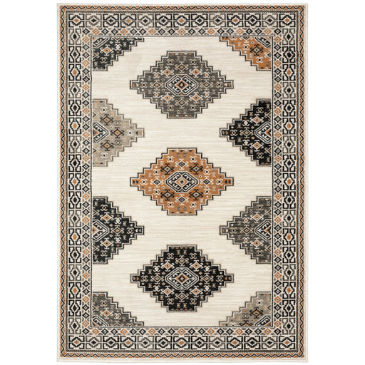 Oriental Weavers Georgia 640A0 Ivory/ Multi 9'10"" x 12'10"" Indoor Area Rug G640A0300390ST