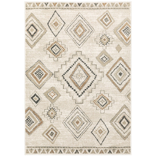Oriental Weavers Georgia 660B0 Ivory/ Orange 9'10"" x 12'10"" Indoor Area Rug G660B0300390ST