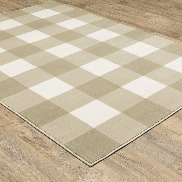 Oriental Weavers Georgia 678A0 Beige/ Ivory 9'10"" x 12'10"" Indoor Area Rug G678A0300390ST