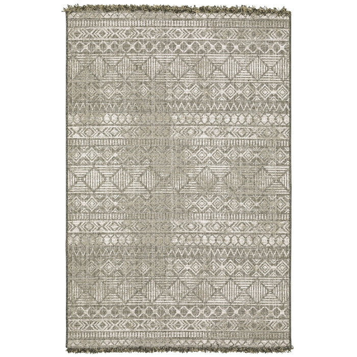 Oriental Weavers Gillian 4925A Beige/ Black 9'10"" x 12'10"" Indoor Area Rug G4925A300390ST