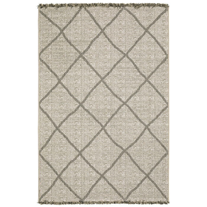 Oriental Weavers Gillian 4926A Beige/ Black 9'10"" x 12'10"" Indoor Area Rug G4926A300390ST