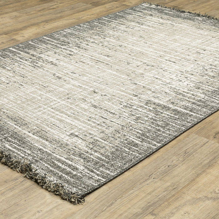 Oriental Weavers Gillian 502J4 Beige/ Black 9'10"" x 12'10"" Indoor Area Rug G502J4300390ST