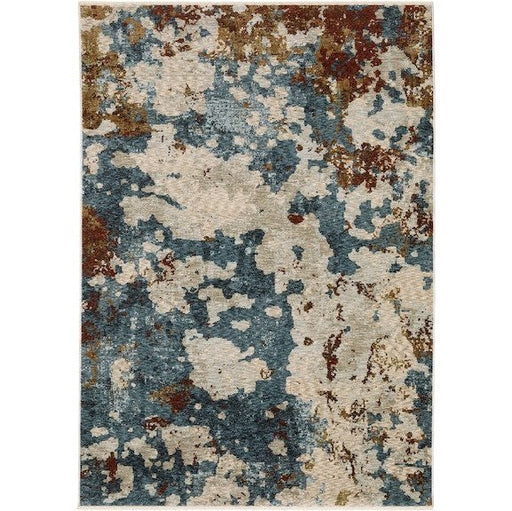 Oriental Weavers Hayden HAY01 Beige/ Multi 6'7"" x 9'6"" Indoor Area Rug HHAY01200296ST