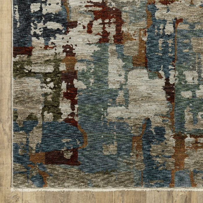 Oriental Weavers Hayden HAY02 Beige/ Multi 6'7"" x 9'6"" Indoor Area Rug HHAY02200296ST