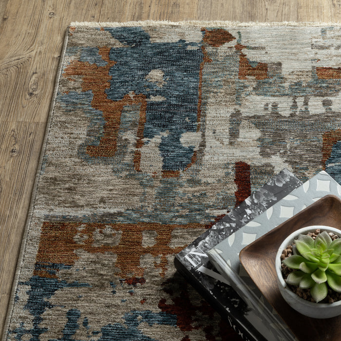 Oriental Weavers Hayden HAY02 Beige/ Multi 7'10"" x 10'10"" Indoor Area Rug HHAY02240340ST