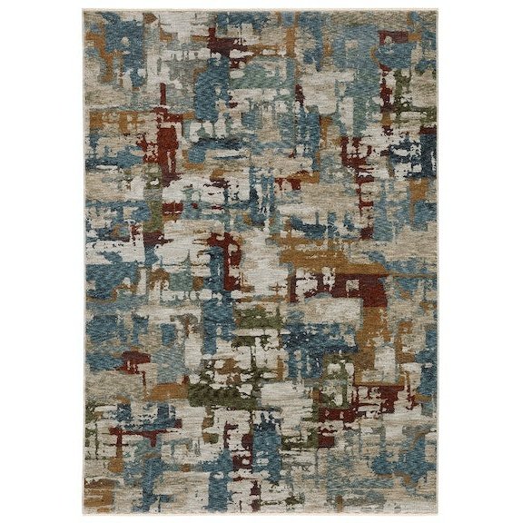 Oriental Weavers Hayden HAY02 Beige/ Multi 7'10"" x 10'10"" Indoor Area Rug HHAY02240340ST