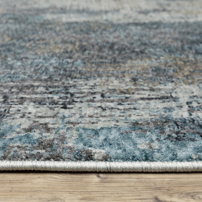 Oriental Weavers Hayden HAY03 Blue/ Grey 9'10"" x 12'10"" Indoor Area Rug HHAY03300394ST