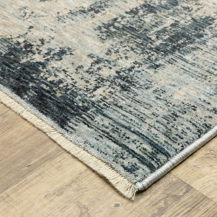 Oriental Weavers Hayden HAY04 Beige/ Blue 7'10"" x 10'10"" Indoor Area Rug HHAY04240340ST