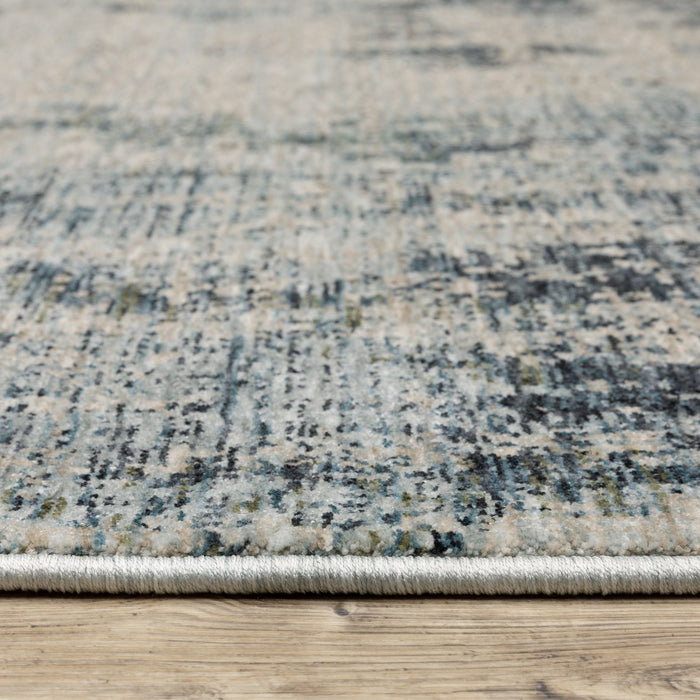 Oriental Weavers Hayden HAY04 Beige/ Blue 7'10"" x 10'10"" Indoor Area Rug HHAY04240340ST