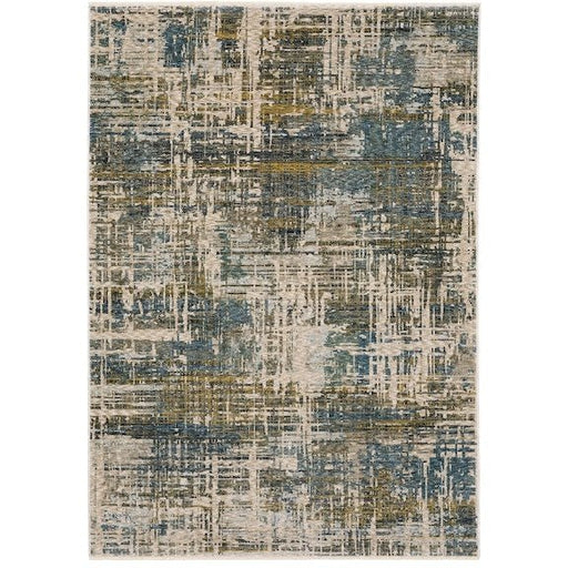 Oriental Weavers Hayden HAY05 Blue/ Gold 9'10"" x 12'10"" Indoor Area Rug HHAY05300394ST