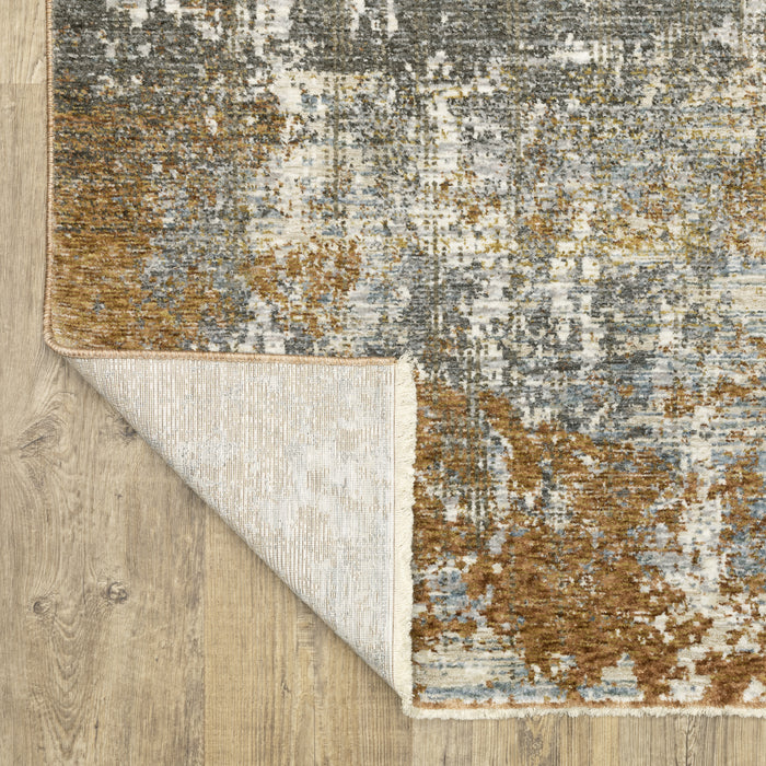 Oriental Weavers Hayden HAY06 Grey/ Gold 6'7"" x 9'6"" Indoor Area Rug HHAY06200296ST