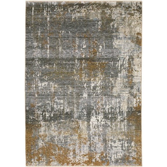 Oriental Weavers Hayden HAY06 Grey/ Gold 7'10"" x 10'10"" Indoor Area Rug HHAY06240340ST