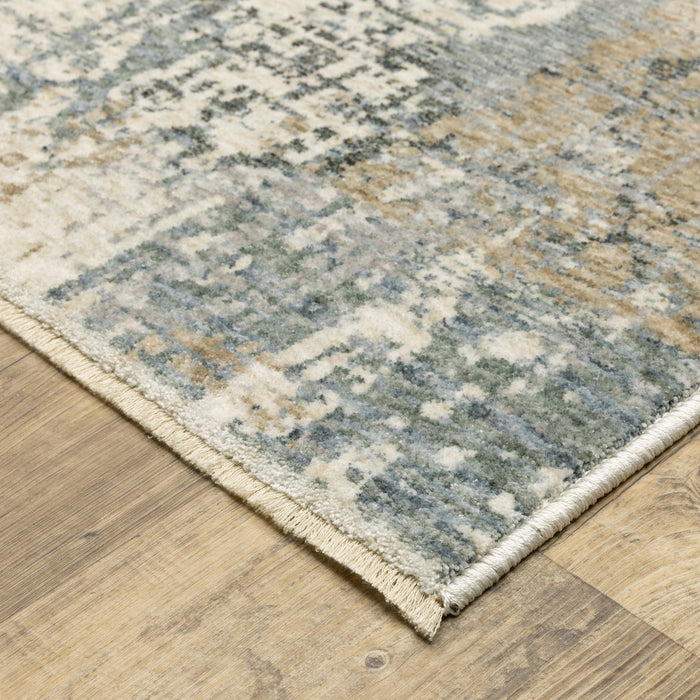 Oriental Weavers Hayden HAY08 Beige/ Blue 6'7"" x 9'6"" Indoor Area Rug HAY08200296ST