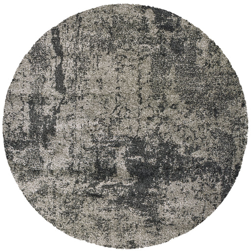 Oriental Weavers Henderson 5503Z Grey/ Charcoal 7'10"" Round Indoor Area Rug H5503Z240RDST
