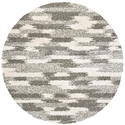 Oriental Weavers Henderson 565J9 Grey/ Ivory 7'10"" Round Indoor Area Rug H565J9240RDST
