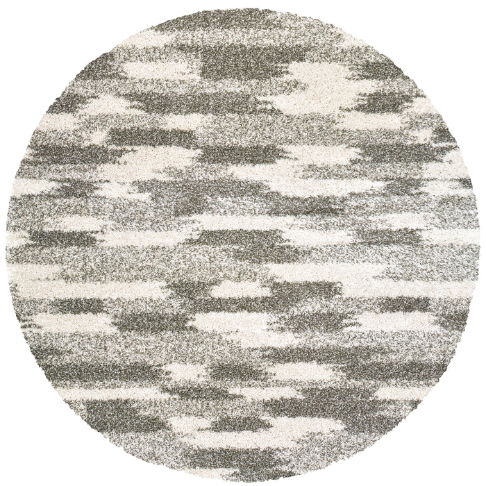 Oriental Weavers Henderson 565J9 Grey/ Ivory 7'10"" Round Indoor Area Rug H565J9240RDST