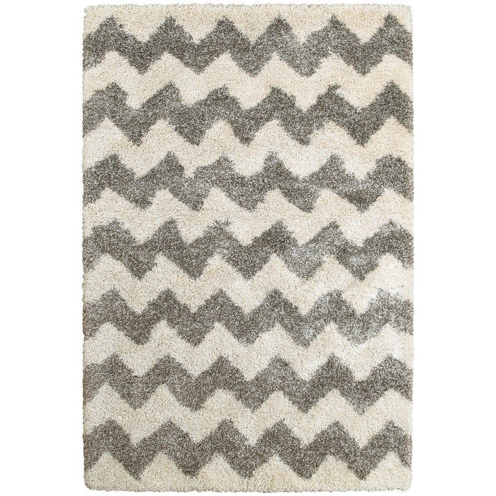 Oriental Weavers Henderson 625W9 Grey/ Ivory 6'7"" x 9'6"" Indoor Area Rug H625W9200290ST