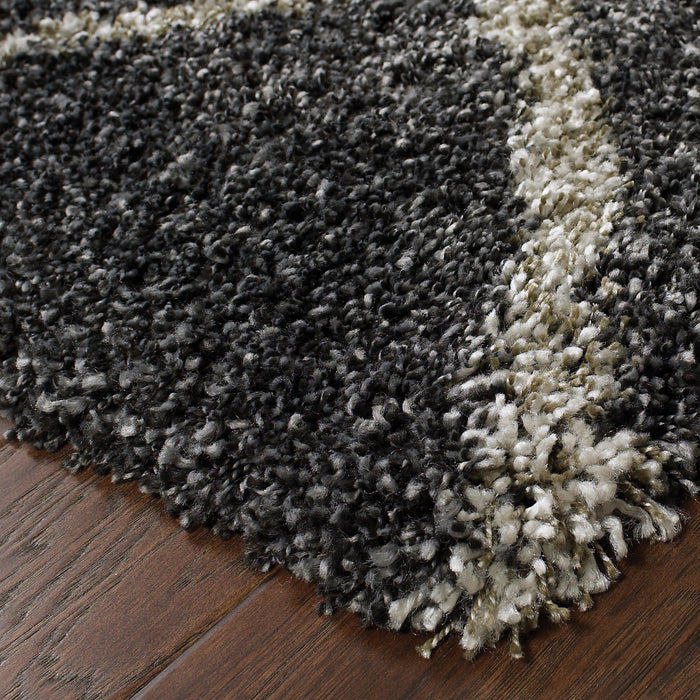 Oriental Weavers Henderson 090K1 Charcoal/ Grey 7'10"" x 10'10"" Indoor Area Rug H090K1240330ST
