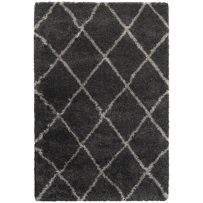 Oriental Weavers Henderson 090K1 Charcoal/ Grey 6'7"" x 9'6"" Indoor Area Rug H090K1200290ST