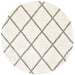 Oriental Weavers Henderson 090W9 Ivory/ Grey 7'10"" Round Indoor Area Rug H090W9240RDST