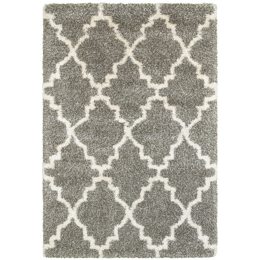 Oriental Weavers Henderson 092E9 Grey/ Ivory 7'10"" x 10'10"" Indoor Area Rug H092E9240330ST