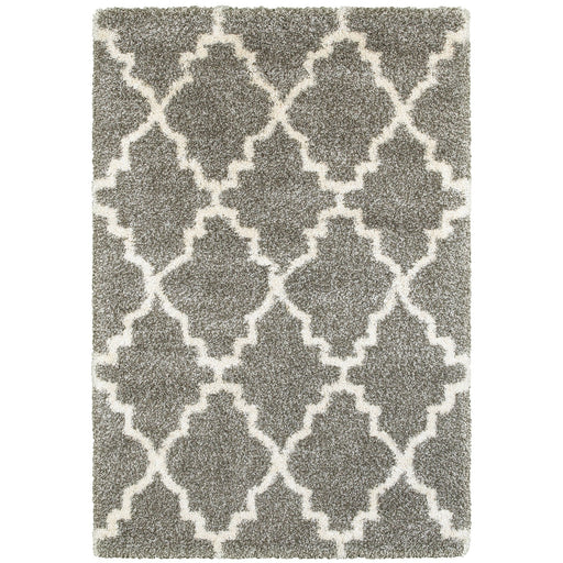Oriental Weavers Henderson 092E9 Grey/ Ivory 9'10"" x 12'10"" Indoor Area Rug H092E9300390ST