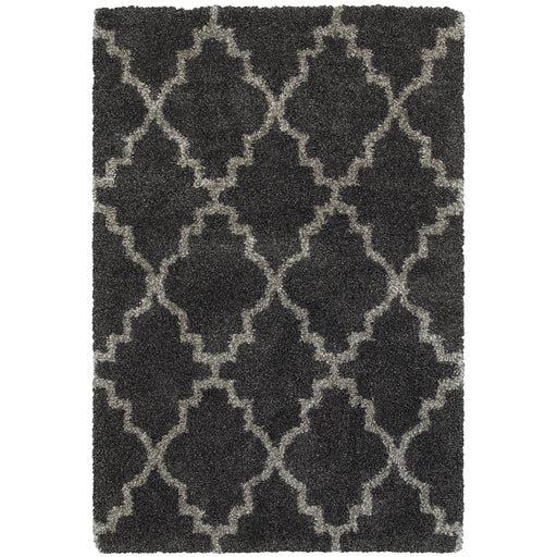 Oriental Weavers Henderson 092K1 Charcoal/ Grey 7'10"" x 10'10"" Indoor Area Rug H092K1240330ST