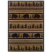 Oriental Weavers Hudson 1066A Black/ Beige 10' x 13' Indoor Area Rug H1066A305396ST