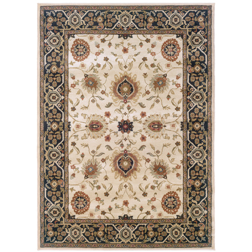 Oriental Weavers Hudson 1338C Beige/ Black 10' x 13' Indoor Area Rug H1338C305396ST