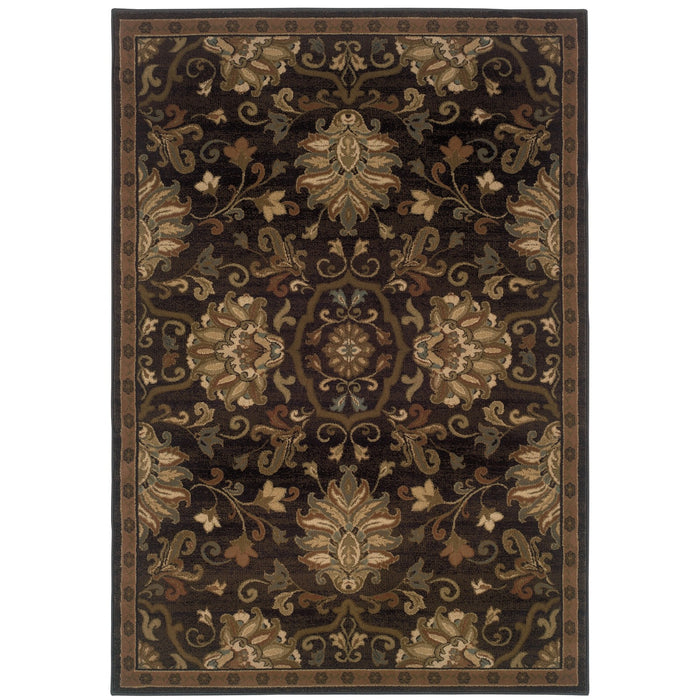 Oriental Weavers Hudson 042G1 Brown/ Beige 7'8"" x 10'10"" Indoor Area Rug H042G1235330ST