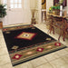 Oriental Weavers Hudson 087G1 Black/ Green 10' x 13' Indoor Area Rug H087G1305396ST