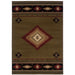 Oriental Weavers Hudson 087J1 Green/ Red 7'8"" x 10'10"" Indoor Area Rug H087J1235330ST