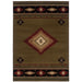 Oriental Weavers Hudson 087J1 Green/ Red 10' x 13' Indoor Area Rug H087J1305396ST