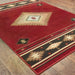 Oriental Weavers Hudson 087K1 Red/ Green 10' x 13' Indoor Area Rug H087K1305396ST
