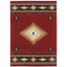 Oriental Weavers Hudson 087K1 Red/ Green 7'8"" x 10'10"" Indoor Area Rug H087K1235330ST