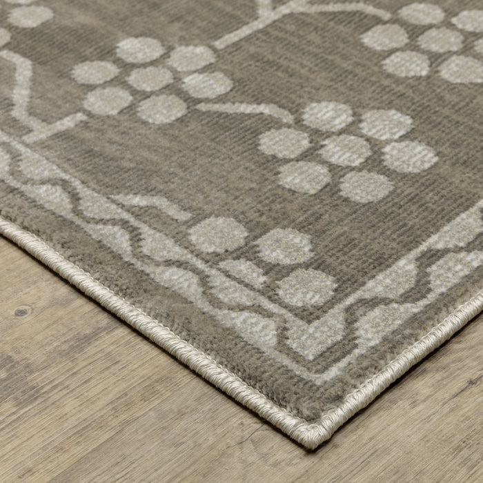 Oriental Weavers Intrigue INT01 Grey/ Light Grey 7'10"" x 10'10"" Indoor Area Rug IINT01240330ST