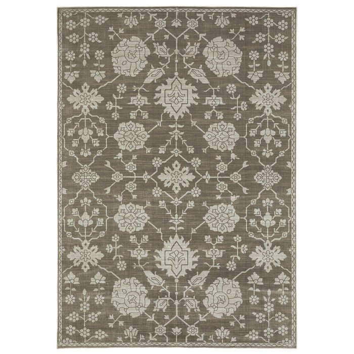 Oriental Weavers Intrigue INT01 Grey/ Light Grey 7'10"" x 10'10"" Indoor Area Rug IINT01240330ST